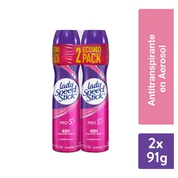 Desodorante en Spray Lady Speed Stick Pro 5 91 g x 2 Und