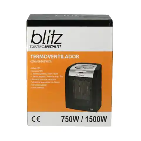 Blitz Calefactor Cerámico 750W / 1500W