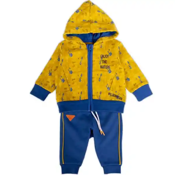 Conjunto Buzo Bebé Niño Amarillo Talla 6 M Pvy512-23Ama Pillín