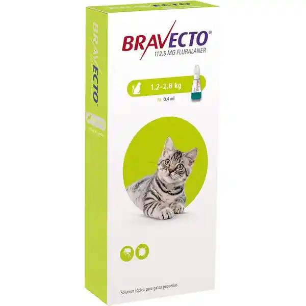 Bravecto Pipeta Gato 1.2 - 2.8 Kg