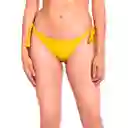 Bikini Calzón Tanga Con Amarras Amarillo Talla XL Samia
