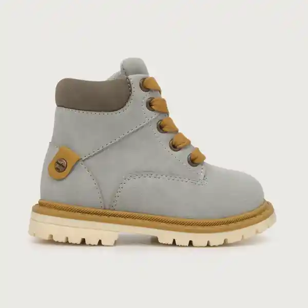 Botines Vestir Con Cordón de Niño Gris Talla 25 Opaline