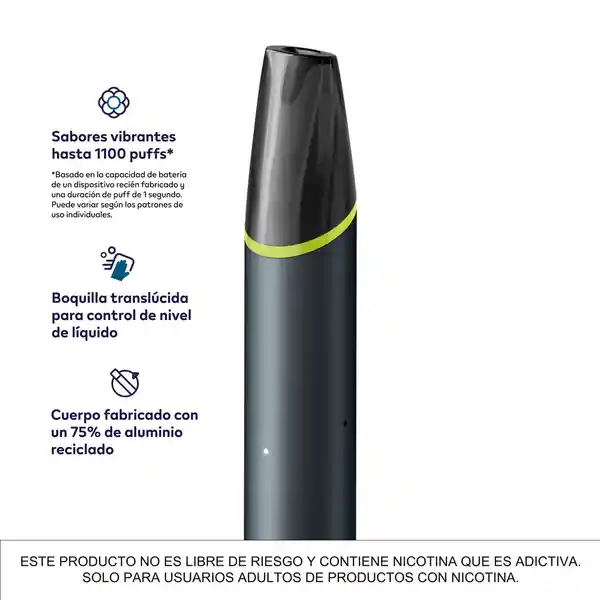 Veev Vaporizador Sour Apple 1100 Now Ultra