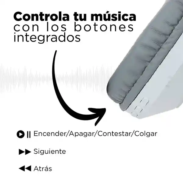 Miniso Audífonos de Diadema Blanco