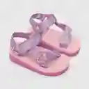 Sandalias Aqua Tie Dye De Niña Morado Pastel Talla 27