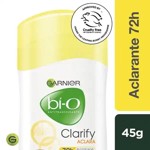 Garnier-Bi-O Desodorante en Barra Clarify