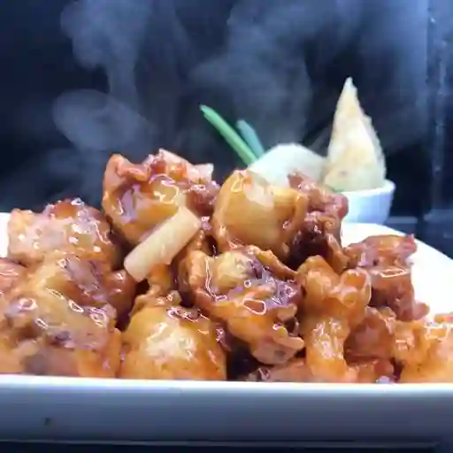 Colacion Individual Costillar Cantones con Arroz Chaufan