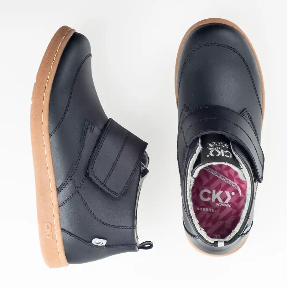 Botines Escolar 2 De Niña Junior Negro Talla 33