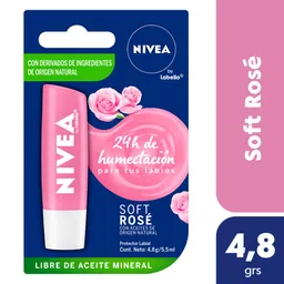 Nivea Protector Labial Labello Color Suave Rosa