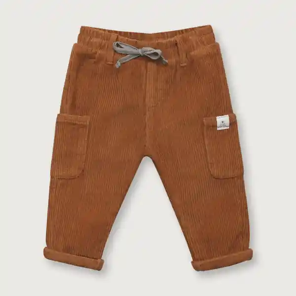 Pantalón Bolsillos de Niño Cafe Talla 9M Opaline