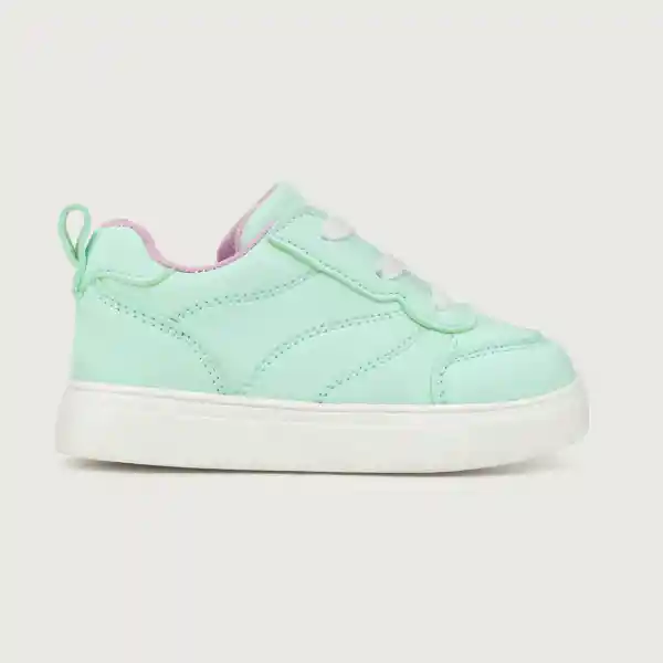 Zapatillas Urbana Cordón y Cierre Niña Aqua Talla 18 Opaline