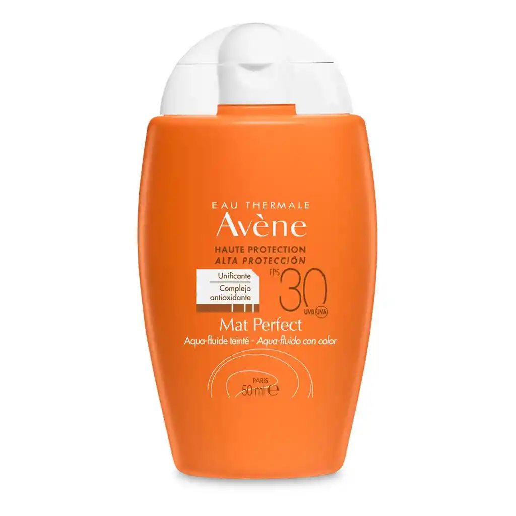  Avène Protector Solar Aquafluido Con Color Fps 30 