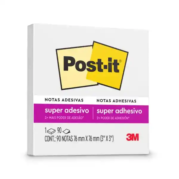 Post-it Notas Blanco Nieve 90 Hojas