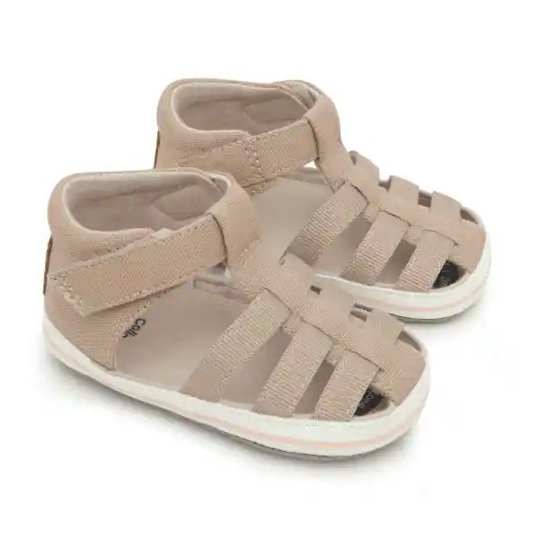 Sandálias de Bebé Niño Beige Talla 16 Colloky