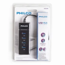 Philco Hub Usb 3.0 4 Puertos Con Luz