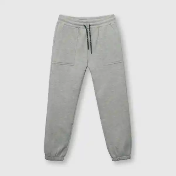 Pantalón de Niño de Buzo Bolsillos Gris Melange Talla 3A Colloky