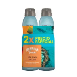 Hawaiian Tropic Pack Protector Solar Spray Island Sport