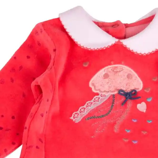 Conjunto Plush Bebé Niña Coral Talla 1 M