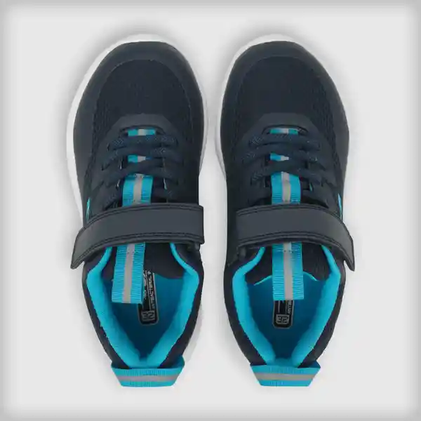 Zapatillas Deportiva de Niño Azul/Gris Talla 36 Colloky