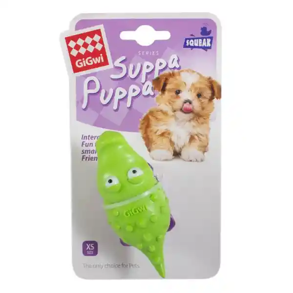 Gigwi Juguete Perro Cachorro Cocodrilo Verde/Morado
