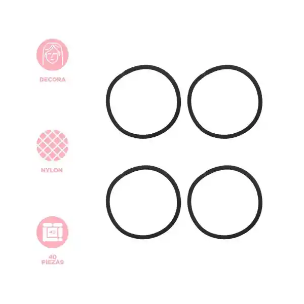 Rubeber Band Set Liga Para Cabello
