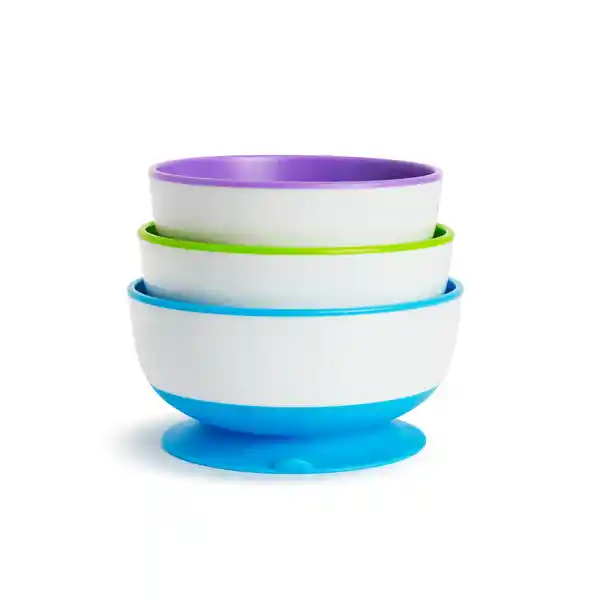 Set De 3 Bowls Con Antideslizante Munchkin