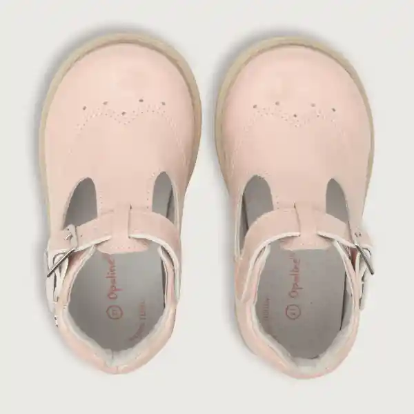 Zapatos Reina de Vestir Hebilla Niña Rosado Talla 18 Opaline