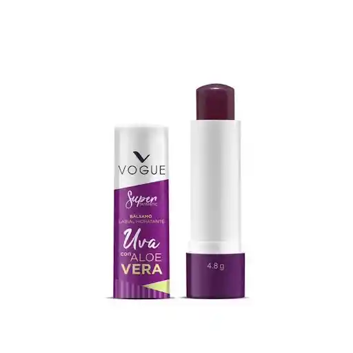Vogue Bálsamo Labial Hidratante Sabor a Uva con Aloe Vera 