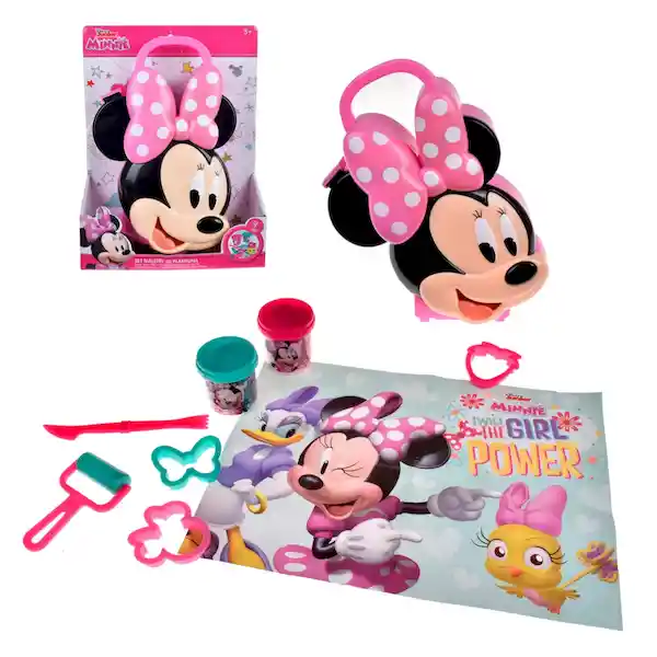 Set Masas Con Accesorios en Maleta Plástica 3d de Minnie