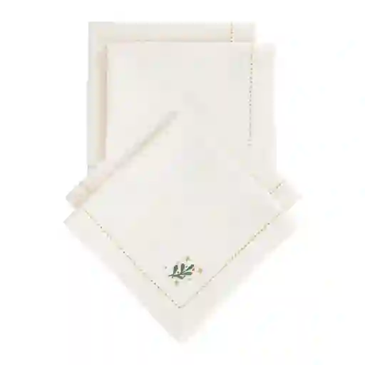 Set de Servilleta de Algodón Bordadas Casaideas