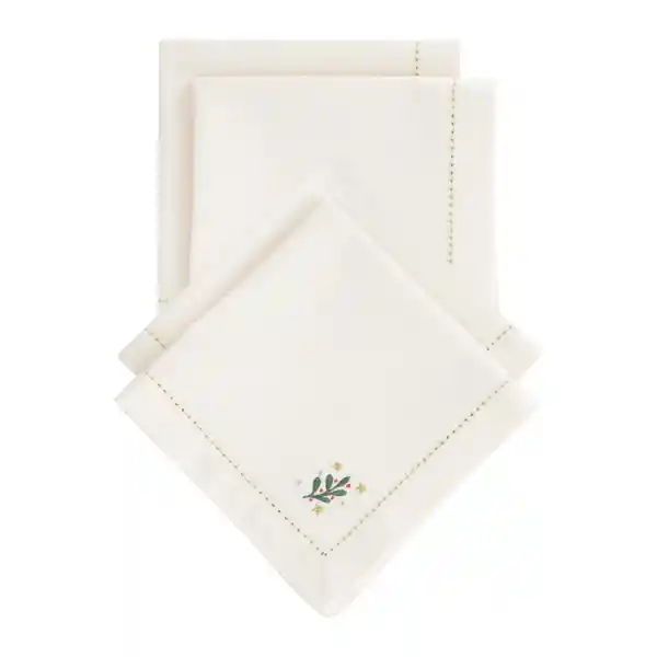 Set de Servilleta de Algodón Bordadas Casaideas