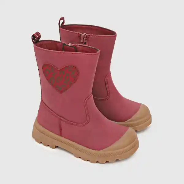 Botas Romanticas Para Niña Color Rojo Talla 26 Colloky