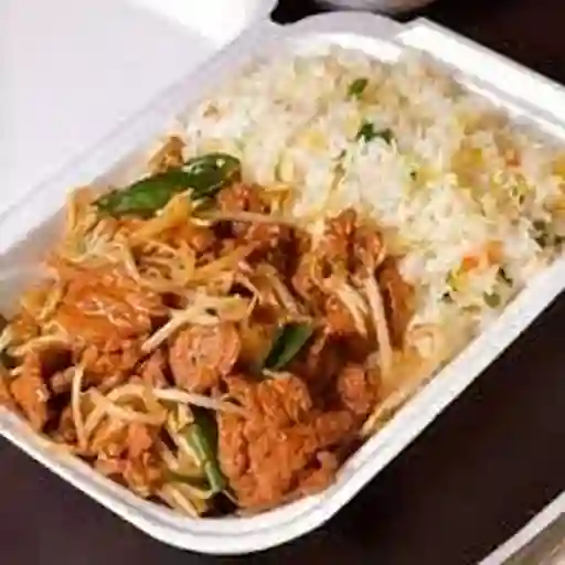 Diente de Dragón Cerdo con Arroz