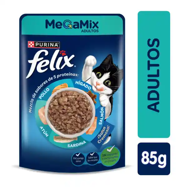 Felix Alimento Húmedo Pouch Megamix Adultos
