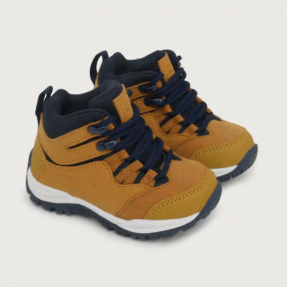 Botines Outdoor Niño Mostaza Talla 25