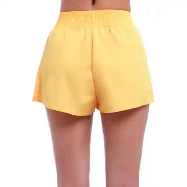 Short Deportivo Mujer Amarillo Talla L Samia