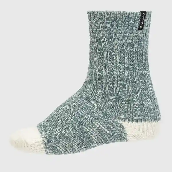 Wild Lama 2 Calcetines Marcas Tepe Hombre Verde 40