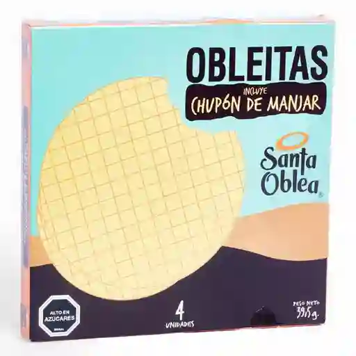 Santa Oblea Galleta Con Manjar