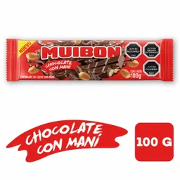 Muibon Barra de Chocolate con Mani