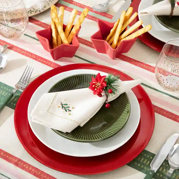 Set Bowl Con Forma de Estrella 13 x 13 x 6 cm Casaideas