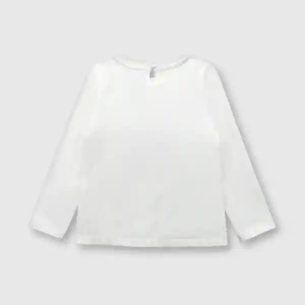 Polera Ardilla de Bebé Niña Blanco Talla 24M Colloky