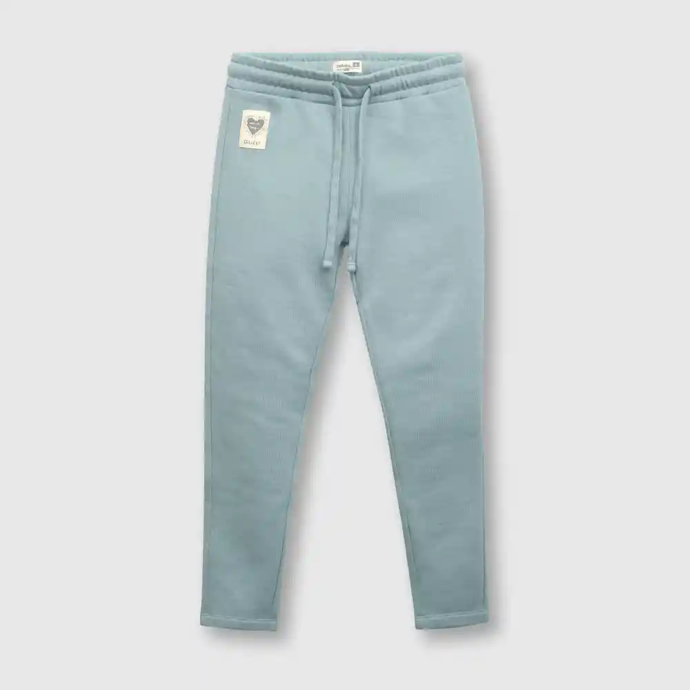 Pantalón Buzo Clásico De Niña Verde Talla 12 Años