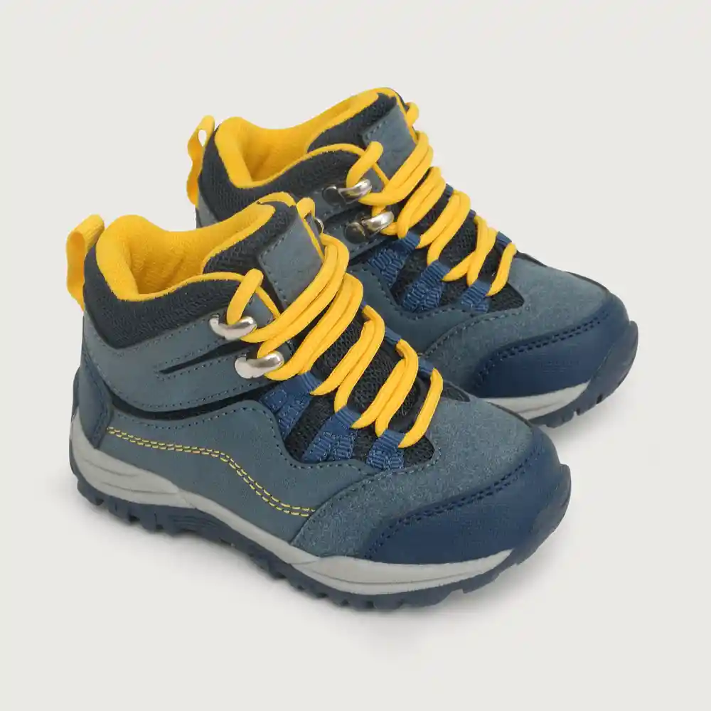 Botines Outdoor Niño Azul Talla 22