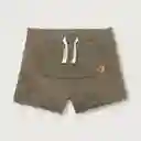 Short De Con Bolsillo Canguro Bebé Niño Verde Talla 9m