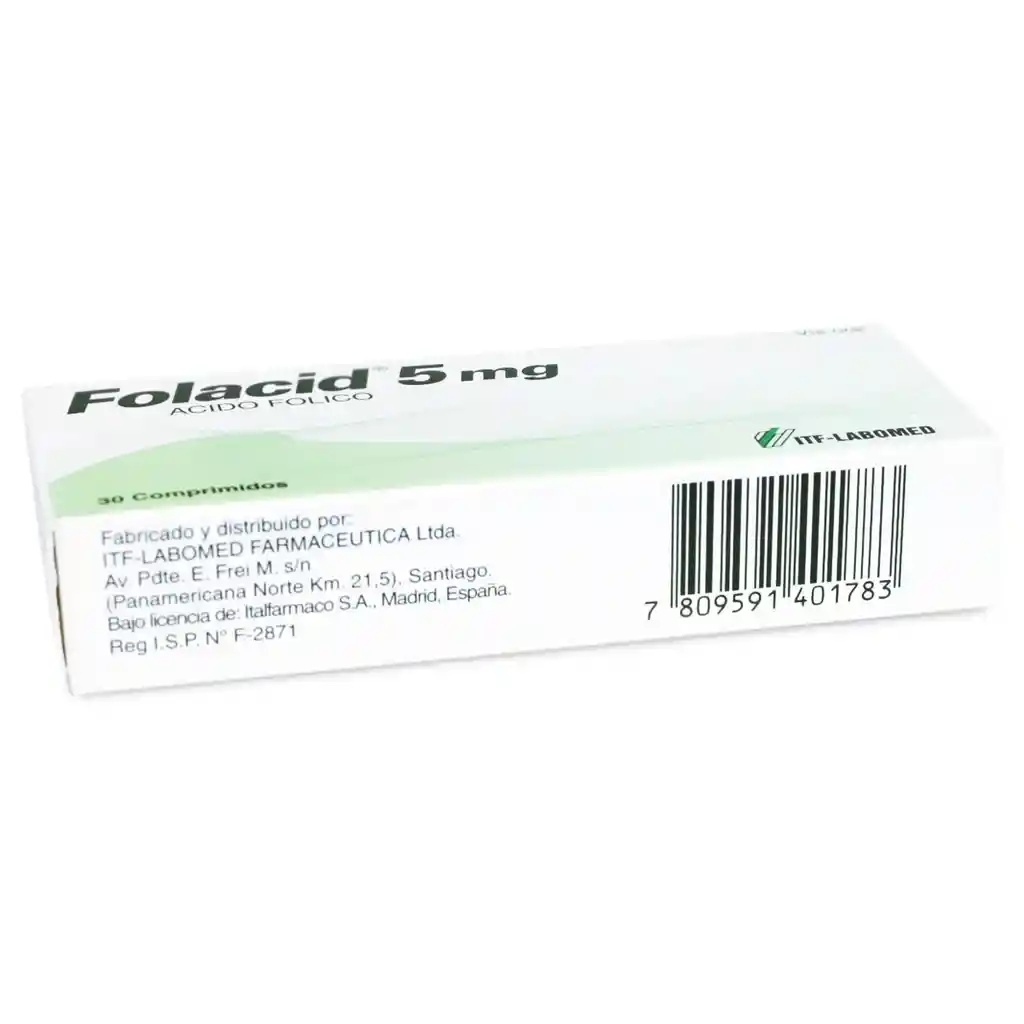 Folacid 5 mg Comprimidos