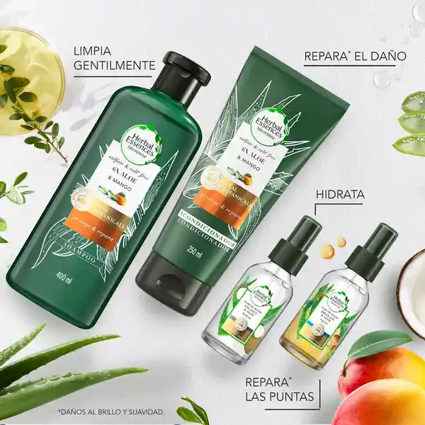 Herbal Essences Shampoo Reparador 6X Aloe & Mango