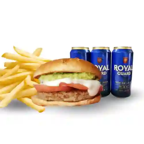 Burger Italiana Vegana+papas Fritas + ?