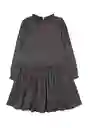 Vestido Kids Rapport Liberty 308 Niña Gris Talla 4 Años Ficcus