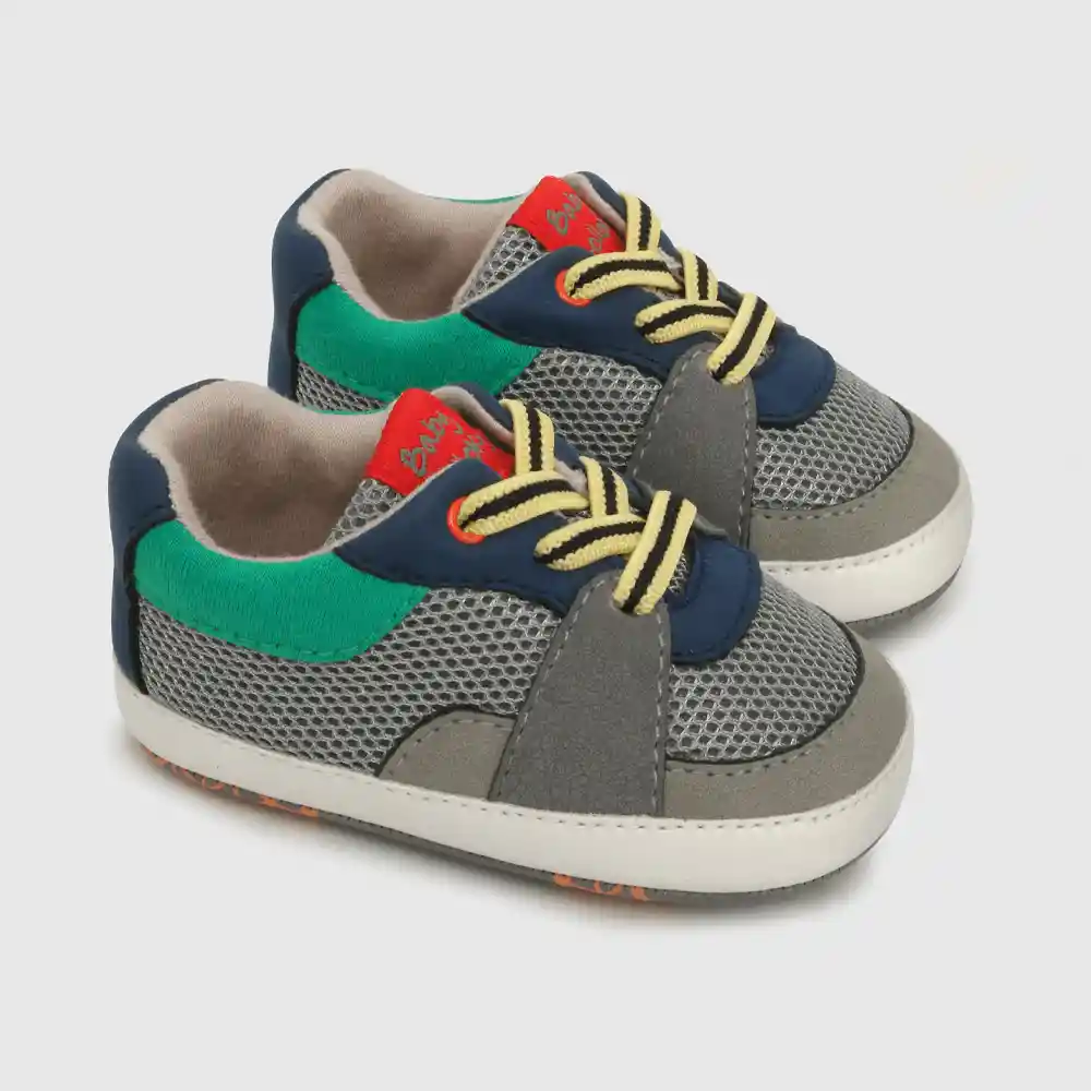 Zapatillas Con Elástico De Niño Azul Talla 17