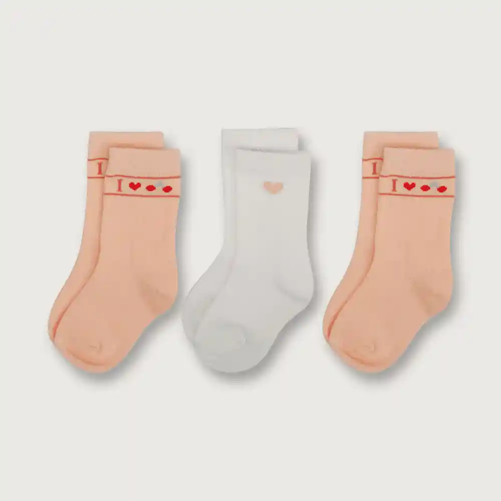 Pack Calcetines Deportivos Para Damasco Niña Talla 23/25